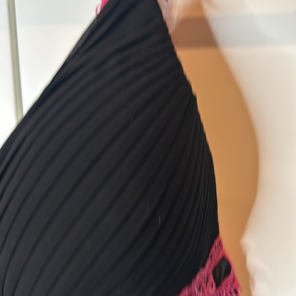 COSMOPOLITAN Black/Hot Pink Camisole Nightie Babydoll Lingerie Size XL - Picture 7 of 11